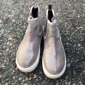 STUART WEITZMAN Gray High Top Double Stones Sz 11